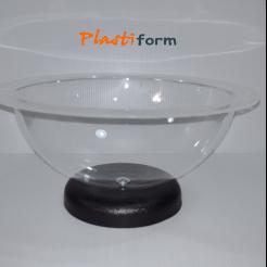 Exhibidor Mesa Base Plástica con semi esfera acrílica de 300mm
